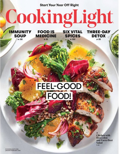 Cooking Light Magazine, Jan/Feb 2018
