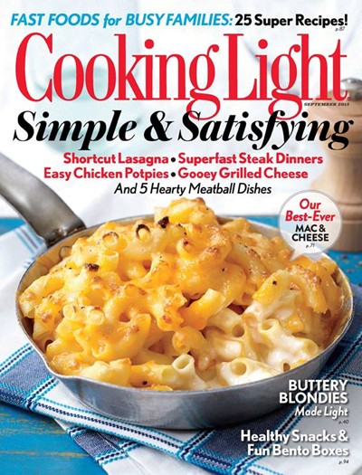 Cooking Light Magazine, September 2013 | Eat Your Books