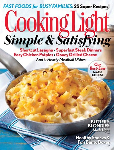 Cooking Light Magazine, September 2013