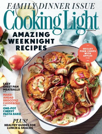 Cooking Light Magazine, September 2016: Family Dinner Issue