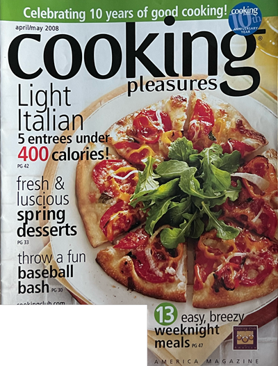 Cooking Pleasures Magazine, April/May 2008