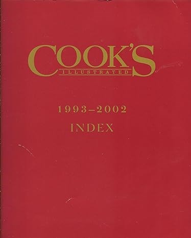 Cook's Illustrated 1993-2002 Index