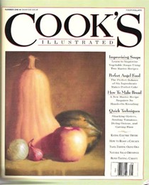 Cook's Illustrated Magazine, Charter Issue Sep/Oct 1992