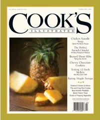 Cook's Illustrated Magazine, Jan/Feb 2009