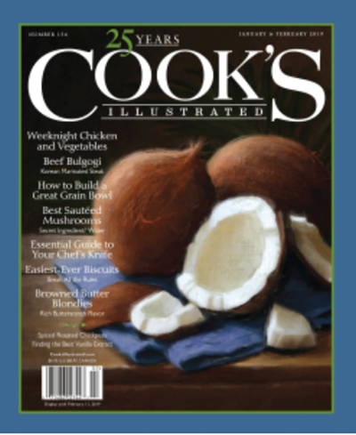 Cook’s Illustrated Magazine, Jan/Feb 2019