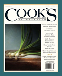Cook’s Illustrated Magazine, Mar/Apr 2018