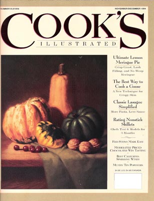 Cook's Illustrated Magazine, Nov/Dec 1994