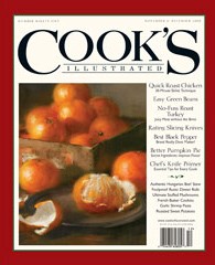 Cook's Illustrated Magazine, Nov/Dec 2008