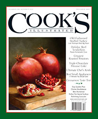 Cook's Illustrated Magazine, Nov/Dec 2009