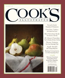 Cook’s Illustrated Magazine, Nov/Dec 2016