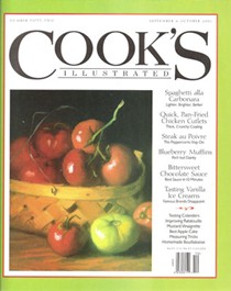 Cook's Illustrated Magazine, Sep/Oct 2001