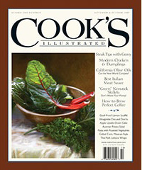 Cook's Illustrated Magazine, Sep/Oct 2009