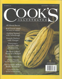 Cook's Illustrated Magazine, Sep/Oct 2020