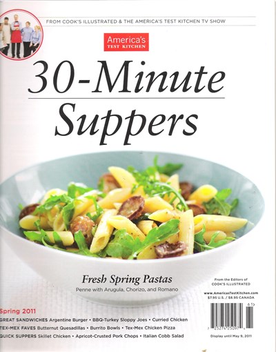 Cook's Illustrated Magazine Special Issue: 30-Minute Suppers (Spring 2011)