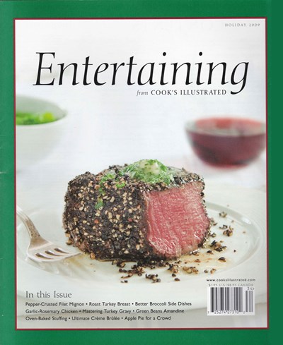 Cook's Illustrated Magazine Special Issue: Holiday Entertaining (2009)
