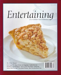 Cook's Illustrated Magazine Special Issue: Fall Entertaining (2009)