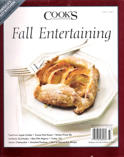 Cook's Illustrated Magazine Special Issue: Fall Entertaining (2007)