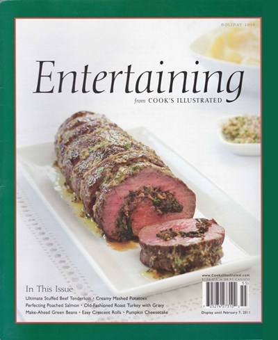 Cook's Illustrated Magazine Special Issue: Holiday Entertaining (2010)
