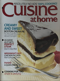 Cuisine at Home Magazine, Promotional 2009