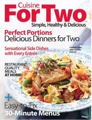 Cuisine at Home Special Issue: Cuisine for Two: Simple, Healthy & Delicious (2017)