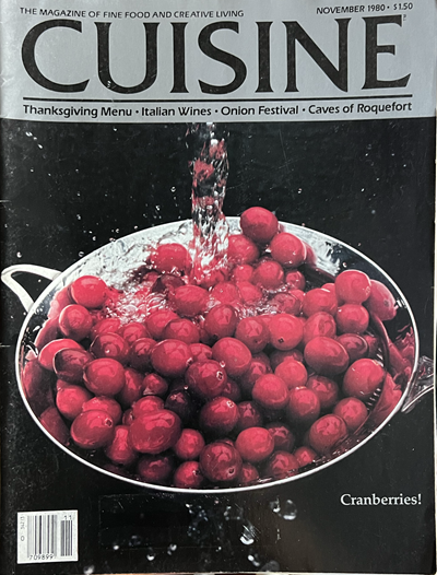 Cuisine Magazine, November 1980: The Magazine of Fine Food and Creative Living