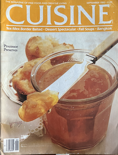 Cuisine Magazine, September 1980: The Magazine of Fine Food and Creative Living