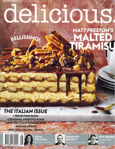 Delicious Magazine (Aus), August 2018 (#184): The Italian Issue