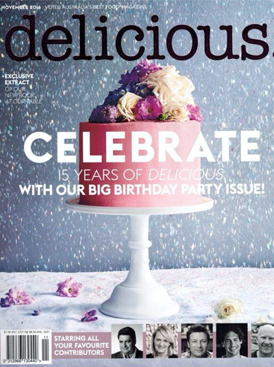 Delicious Magazine (Aus), November 2016 (#165): 15th Birthday Issue