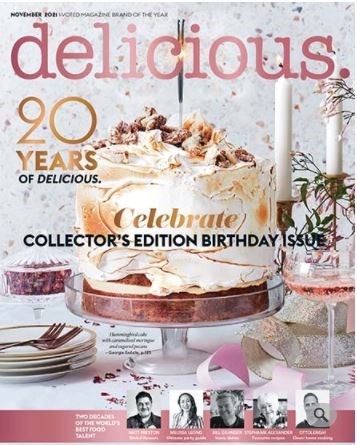 Delicious Magazine (Aus), November 2021 (#220): 20th birthday issue