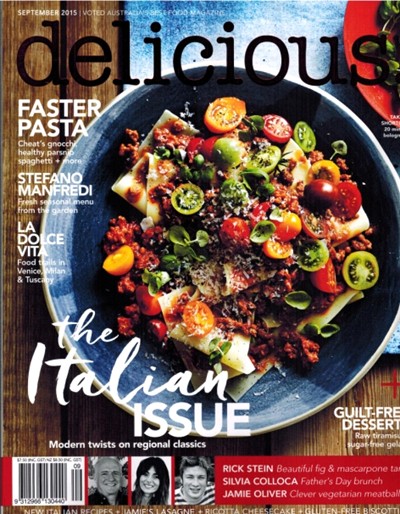 Delicious Magazine (Aus), September 2015: The Italian Issue