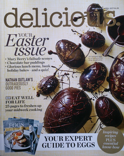 Delicious Magazine (UK), April 2017: Easter Issue