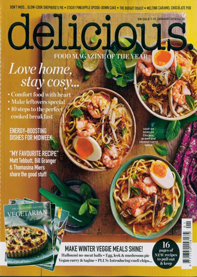 Delicious Magazine (UK), January 2018