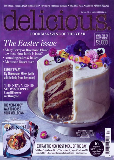 Delicious Magazine (UK), March 2018: The Easter Issue