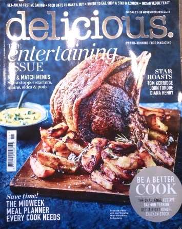 Delicious Magazine (UK), November 2015: The Entertaining Issue