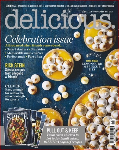 Delicious Magazine (UK), November 2016: The Celebration Issue