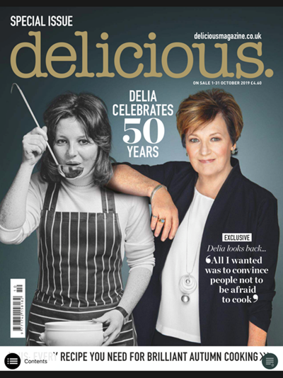 Delicious Magazine (UK), October 2019: Special Issue: Delia Celebrates 50 Years