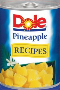 Dole Pineapple Shaped Cookbook
