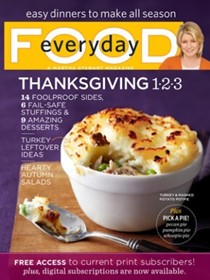Everyday Food Magazine, November 2011