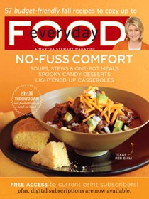 Everyday Food Magazine, October 2011