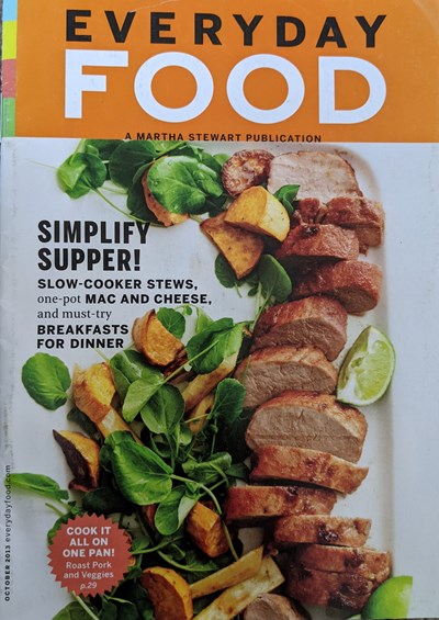 Everyday Food Magazine, October 2013