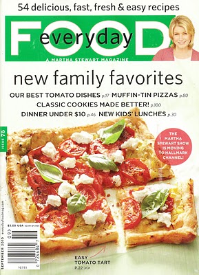 Everyday Food Magazine, September 2010