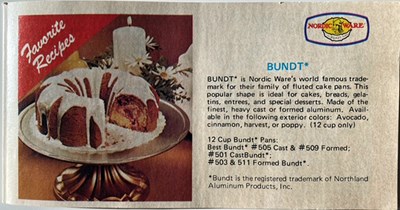 Favorite Recipes - Bundt - Nordic Ware