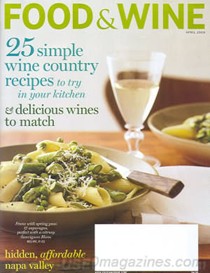 Food & Wine Magazine, April 2009