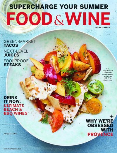 Food & Wine Magazine, August 2016