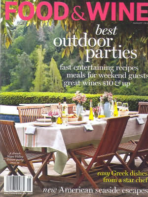 Food & Wine Magazine, August 2010