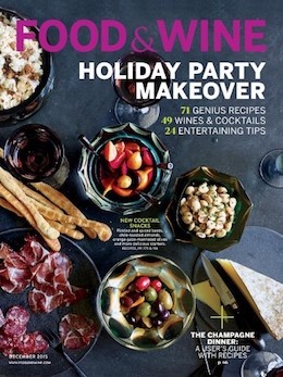 Food & Wine Magazine, December 2015