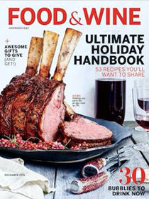 Food & Wine Magazine, December 2016: Ultimate Holiday Handbook