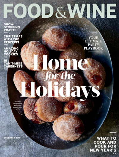 Food & Wine Magazine, December 2017