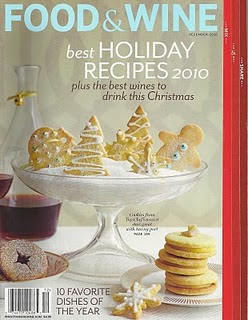 Food & Wine Magazine, December 2010