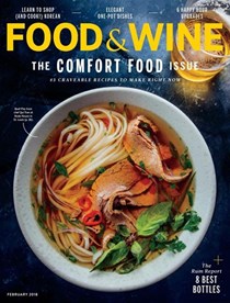 Food & Wine Magazine, February 2018: The Comfort Food Issue